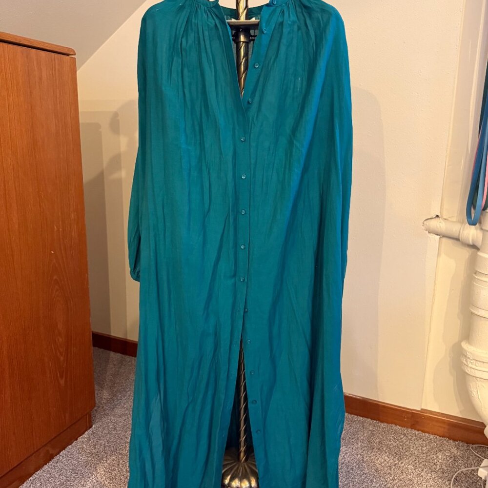 DÔEN Joan Maxi Dress — Dusty Teal — Size S — Good Condition - Picture 4 of 6